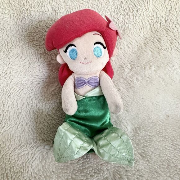 Disney nuiMOs Ariel The Little Mermaid Plush Doll 7" Removeable Tail Poseable - Picture 1 of 8